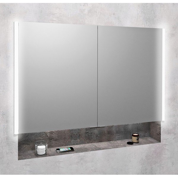 Dulap de baie gri 105,5x70 cm Integra – Sapho