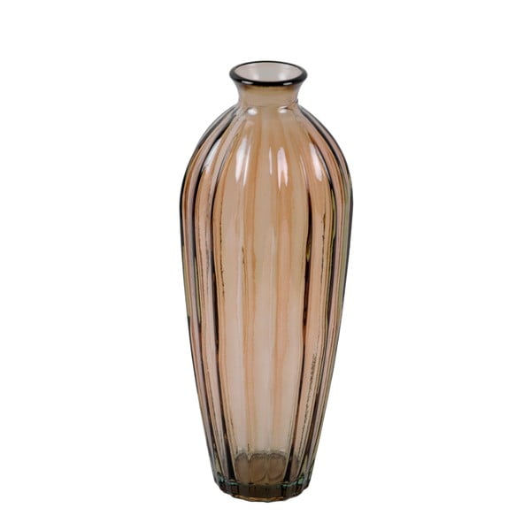 Vază din sticlă reciclată Ego Dekor Etnico, înălțime 28 cm, maro