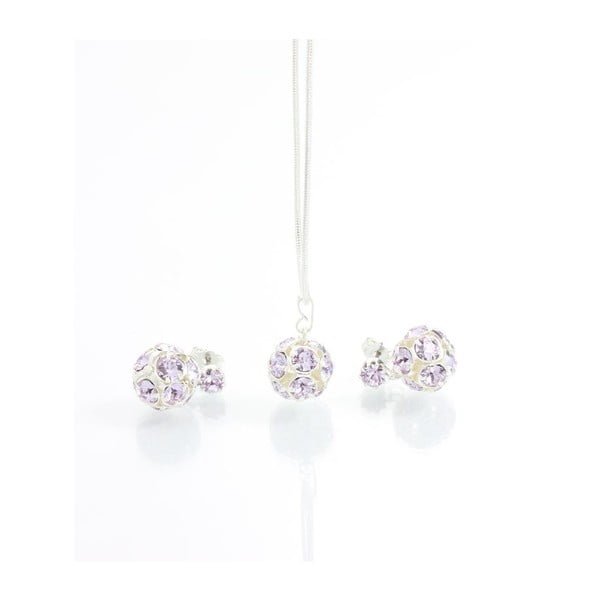 Set colier și cercei cu cristale Swarovski® Yasmine-image-1