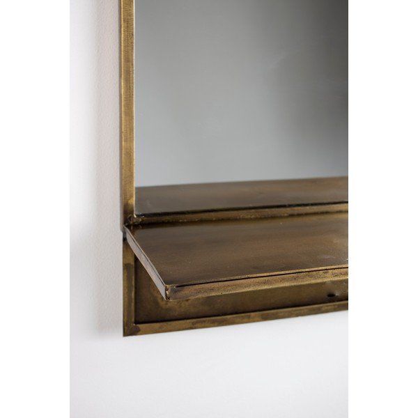 Oglindă de perete cu raft 37x61 cm Feyza – White Label-image-2