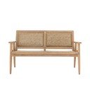 Canapea de grădină în culoare naturală din lemn masiv Sorrento – Bloomingville