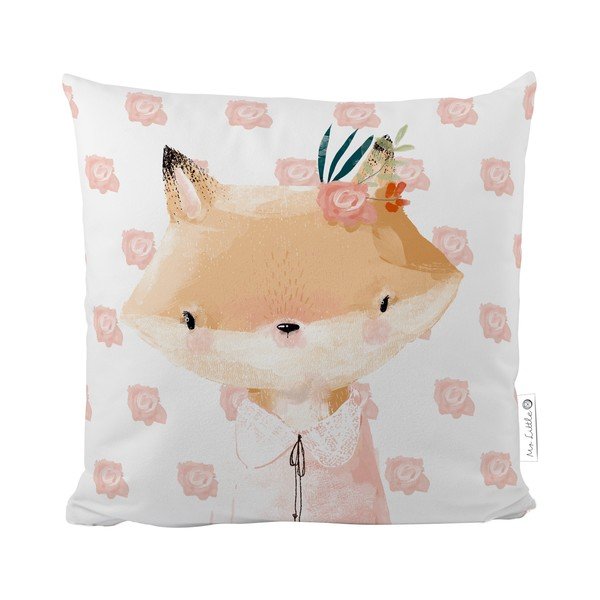 Față de pernă din bumbac satinat Mr. Little Fox Zorra, 50 x 50 cm
