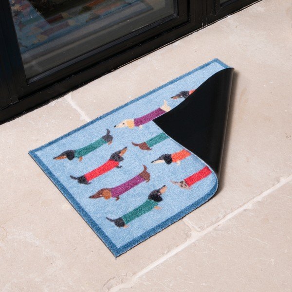 Covoraș de intrare din material textil 40x60 cm Dachshund – Artsy Doormats-image-1