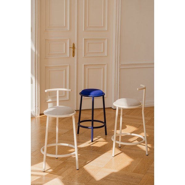 Scaun de bar burgundy din metal (înălțime șezut 68 cm) Hogo – noo.ma-image-2