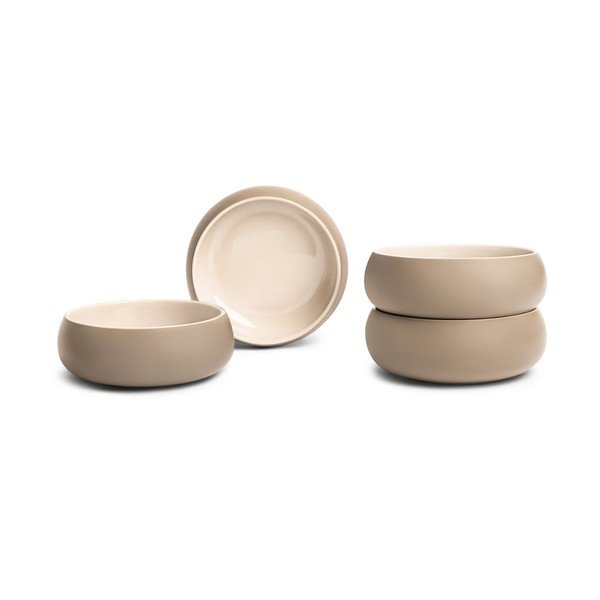 Boluri mici bej 4 buc. pentru supă/pentru ramen din gresie 1 l Terra Vira – Bonami Selection