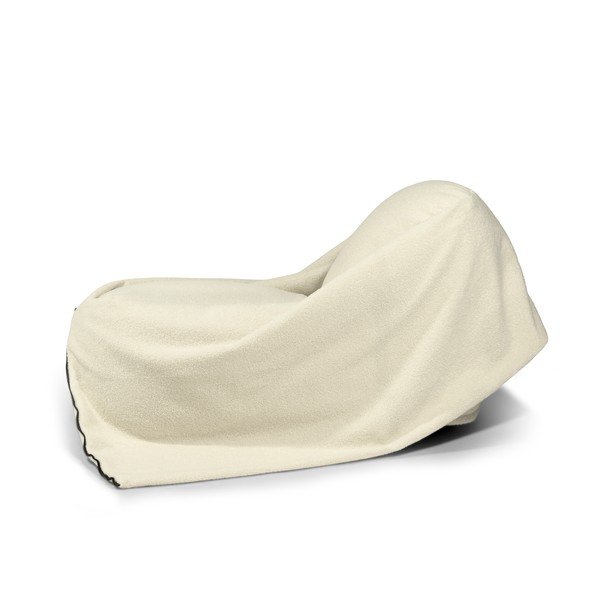 Fotoliu puf pentru copii maro cu tapițerie din țesătură bouclé Cocoon 100 – SLOWDOWN-image-4