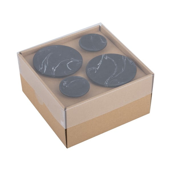 Set 4 cârlige PT LIVING Marble, negru-image-1