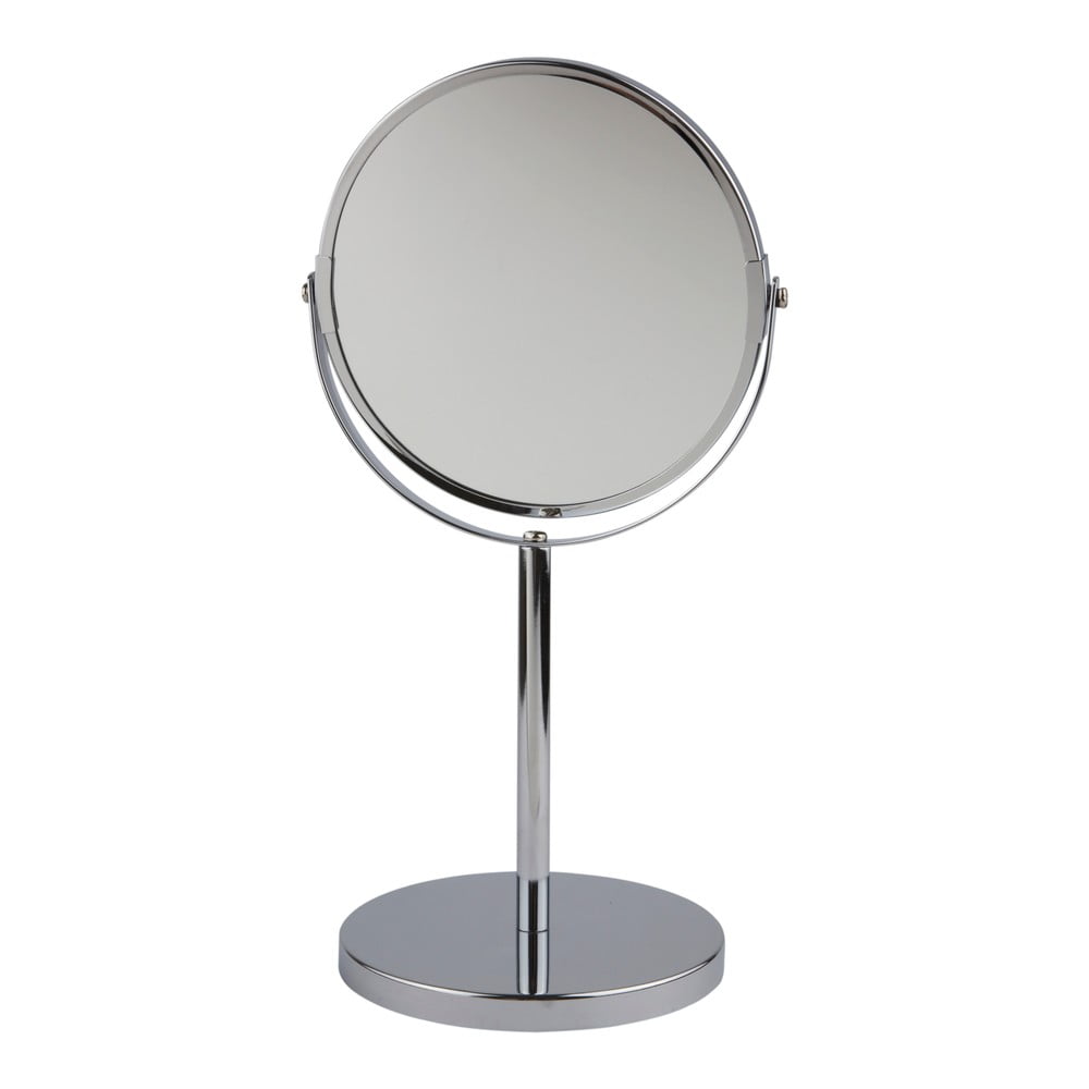 Oglindă cosmetică de masă Galzone, argintie