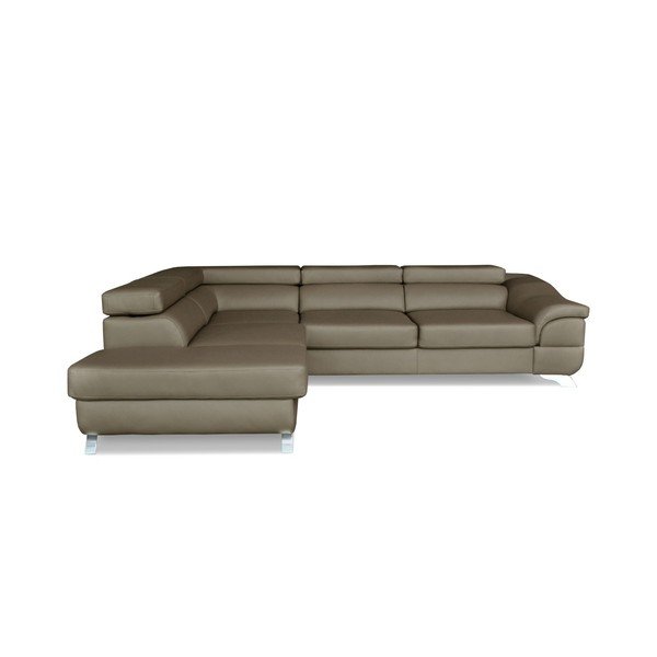 Colțar extensibil  Windsor  & Co. Sofas Omnikron, colț partea stângă, gri-maro-image-3