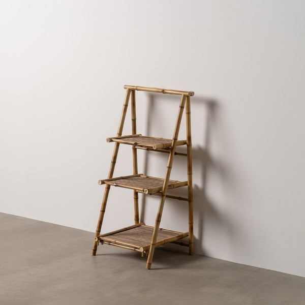 Etajeră în culoare naturală din bambus 48x100x45 cm Manali – Ixia-image-1