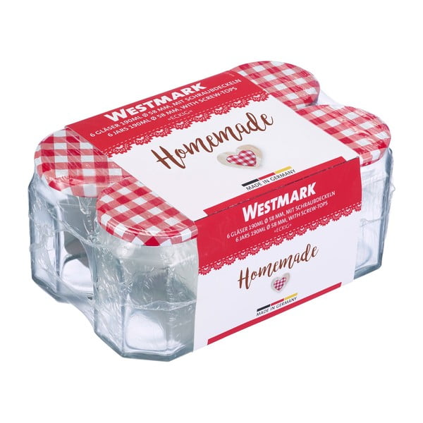 Set 6 borcane din sticlă cu capac Westmark, 190 ml-image-2
