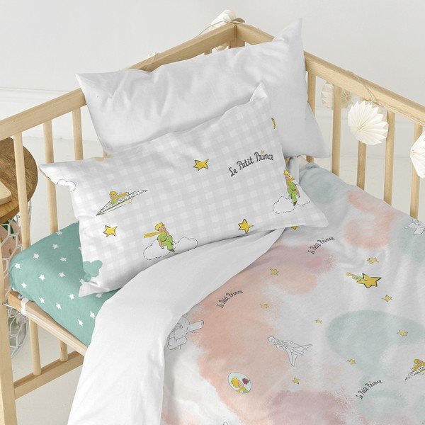 Lenjerie de pat pentru copii din bumbac pentru pătuț 100x120 cm Nuages – Mr. Fox-image-2