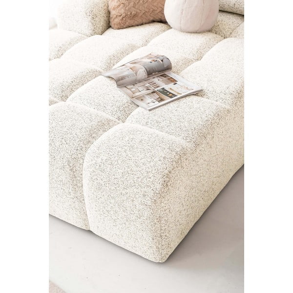 Colțar modular crem extensibil/cu spațiu de depozitare (cu colț pe partea stângă) Lulu – Miuform-image-3