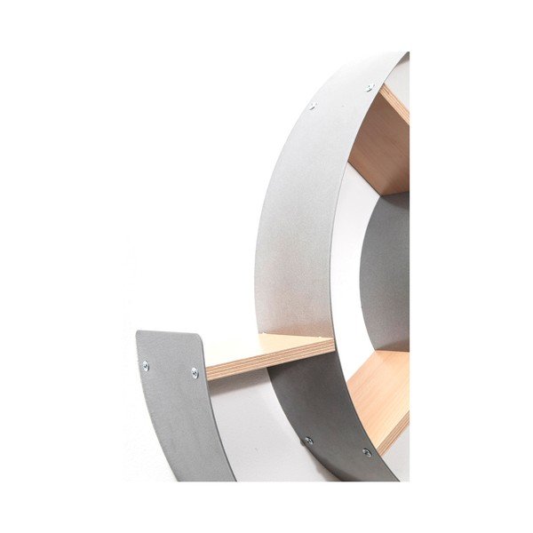 Bibliotecă perete Kare Design Snail, gri-image-2