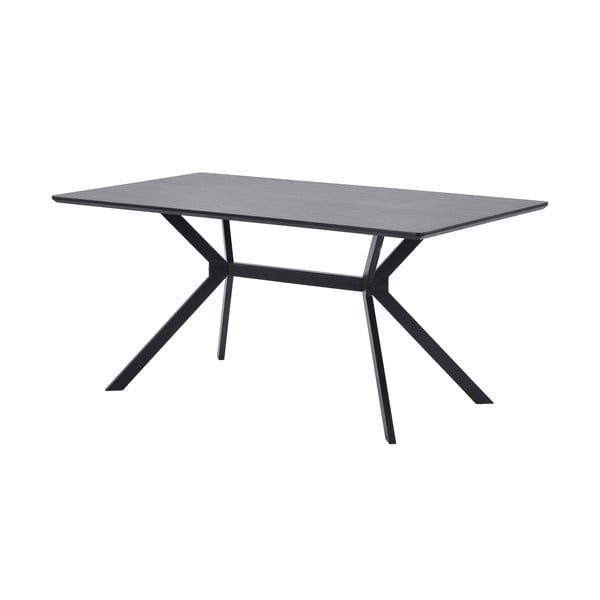 Masă dining WOOOD Bruno, 160 x 90 cm, negru-image-2