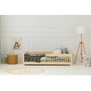 Pat pentru copii  în culoare naturală din lemn de pin 140x200 cm Mila CPW – Adeko