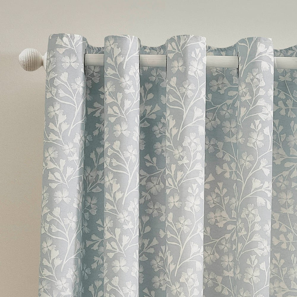 Draperii albastre 2 buc. 168x183 cm Brooke Floral – Catherine Lansfield