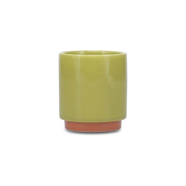 Ceașcă verde/portocalie din gresie ceramică 130 ml Duo – ONA