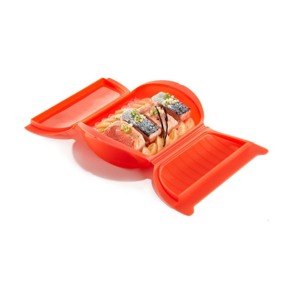 Recipient din silicon pentru gătire la aburi – Lékué-image-4