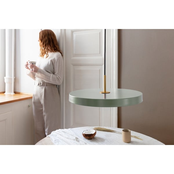 Lustră verde-deschis LED cu abajur din metal ø 43 cm Asteria – UMAGE-image-1