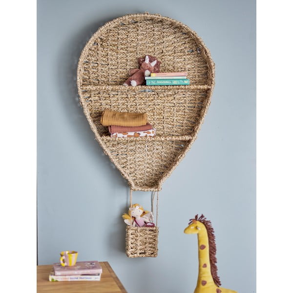 Bibliotecă de perete pentru copii din iarbă-de-mare 59x105 cm Ditter – Bloomingville Mini-image-1