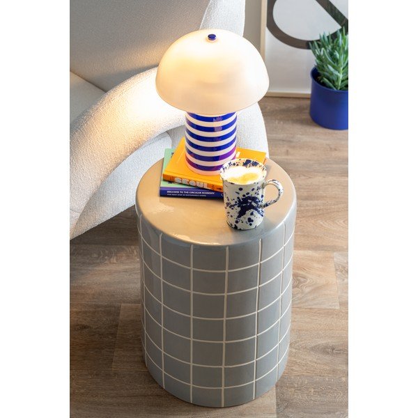Măsuță auxiliară rotundă din ceramică ø 33 cm Retro Tiles – Leitmotiv-image-1