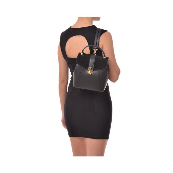 Rucsac din piele Isabella Rhea Carmit, negru-image-2