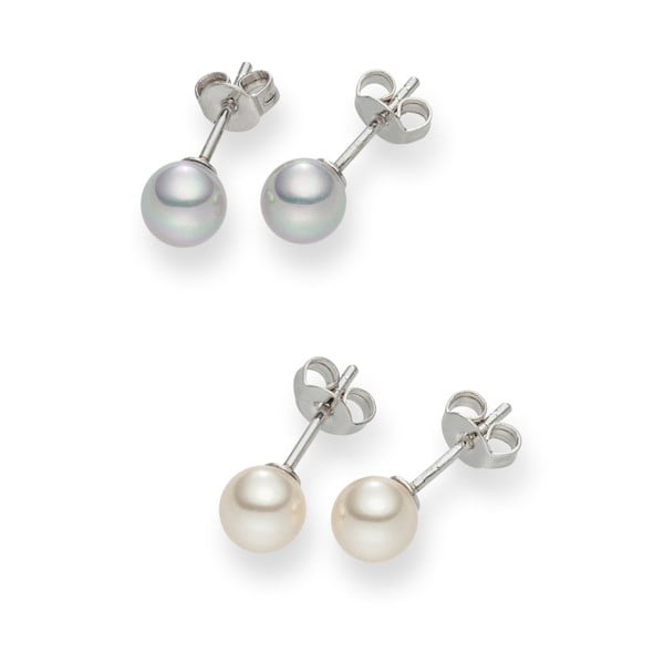 Set 2 perechi de cerecei cu perle Nova Pearls Défeibos