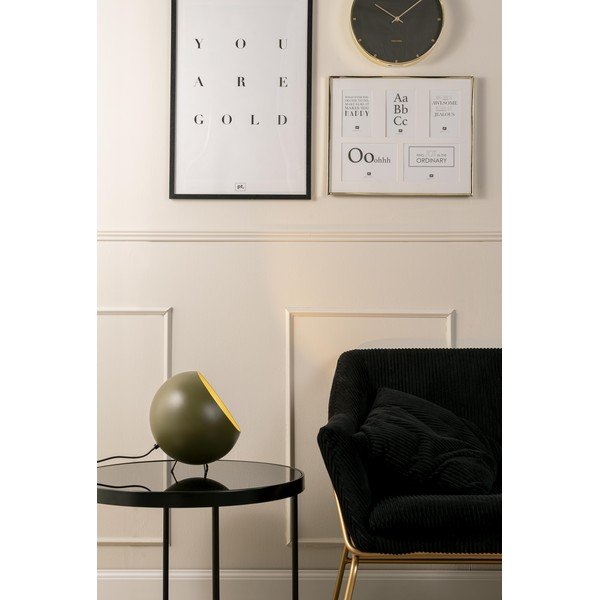 Canapea cu 2 locuri Leitmotiv Glam, negru-image-1