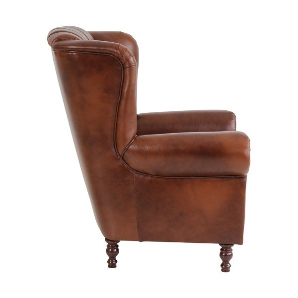 Fotoliu din piele Max Winzer Vary, maro-image-2