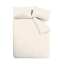 Lenjerie de pat bej/crem din flanelă pentru pat de o persoană 135x200 cm – Catherine Lansfield