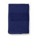 Prosop albastru închis din bumbac organic din frotir 70x140 cm Check – JUNA