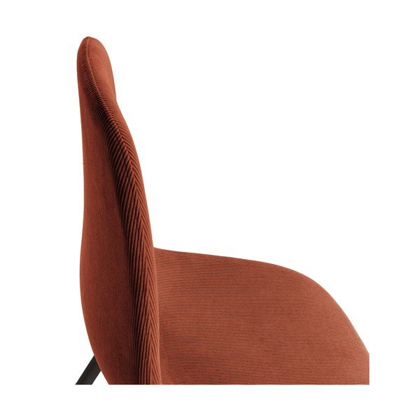 Scaune de dining teracotă 4 buc. tapițate Minka – Marckeric-image-3