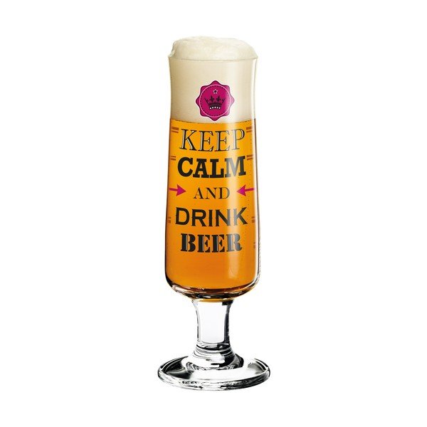 Set pahar din sticlă cristalină pentru bere și 5 suporturi pahare Ritzenhoff Fisherman´s Wife, 390 ml