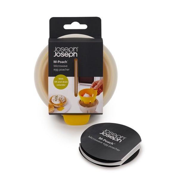 Recipient pentru prepararea ouălor Joseph Jospeh M-Poach, galben-image-2