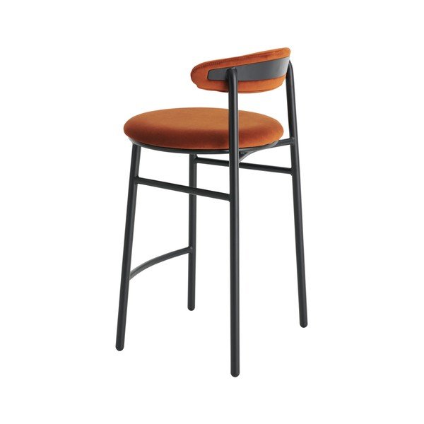 Scaun de bar maro coniac din metal (înălțime șezut 66 cm) Doggi – Ellos Home-image-2
