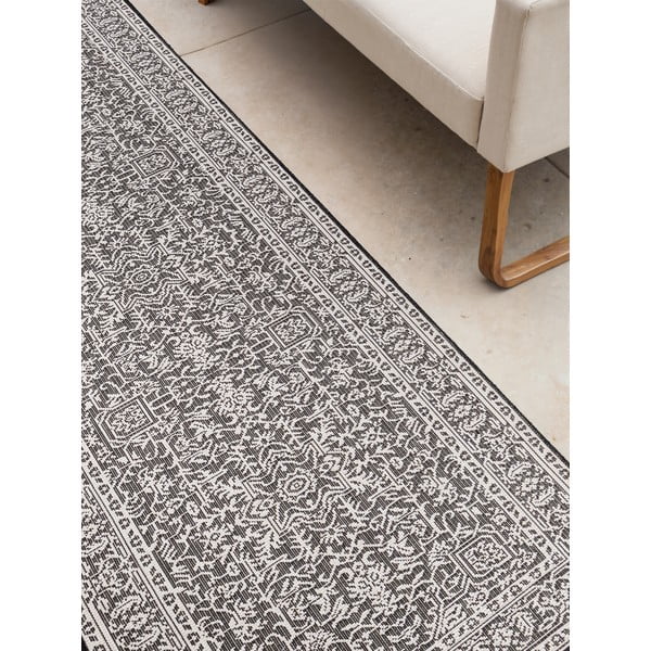 Covor tip traversă pentru interior și exterior alb-negru 80x250 cm Duet Kona – NORTHRUGS-image-4