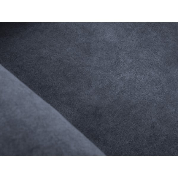 Colțar albastru închis cu tapițerie din catifea Erin – Micadoni Home-image-1