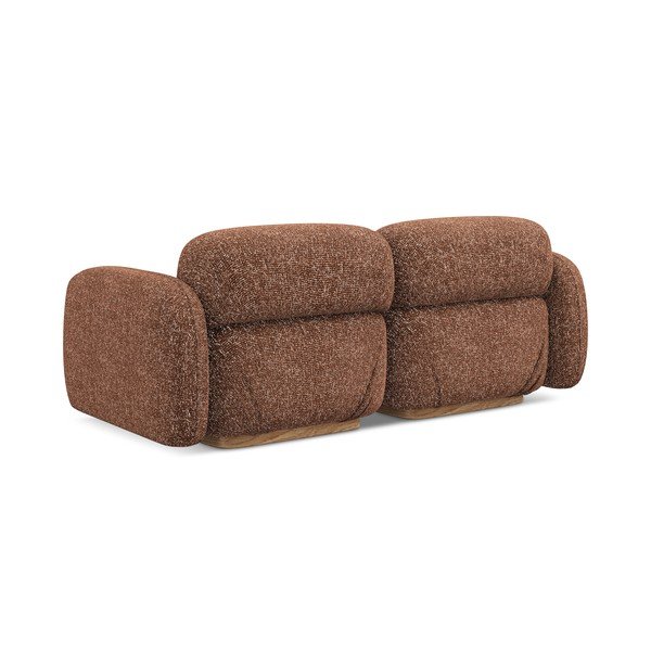 Canapea modulară portocalie/maro 190 cm Ailani – Makamii-image-4