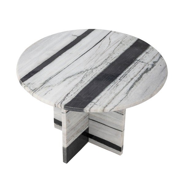 Măsuță de cafea alb-negru rotundă din marmură ø 61 cm Rosito – Bloomingville-image-3
