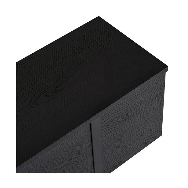 Comodă TV neagră 180x50x30 cm Onera – Kalune Design-image-4