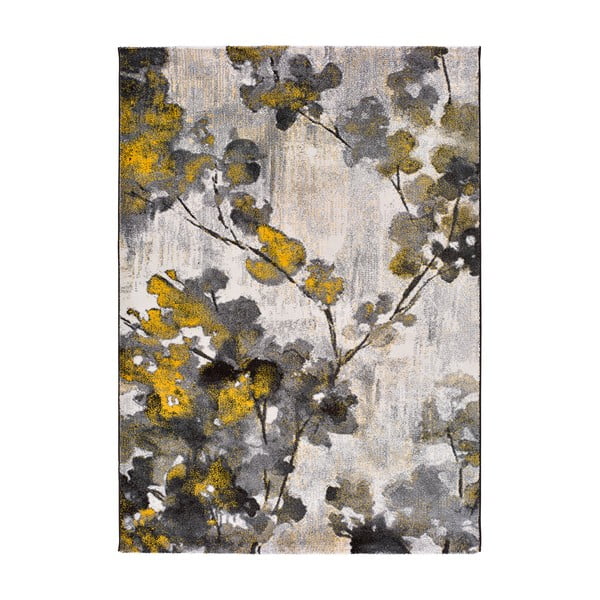 Covor Universal Bukit Mustard, 80 x 150 cm, galben - gri