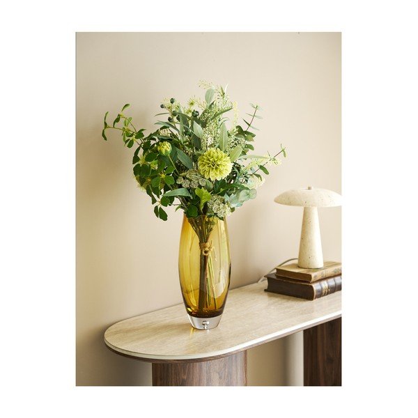 Vază portocalie din sticlă (înălțime 32 cm) – House Nordic-image-1