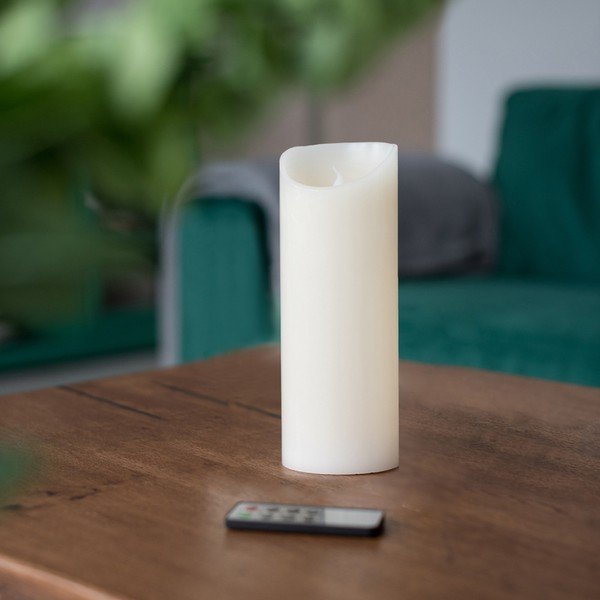 Lumânare cu LED și telecomandă DecoKing Subtle, înălțime 20 cm-image-1