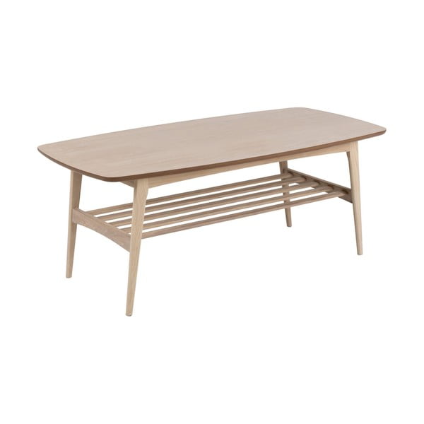 Masă de cafea cu baza din lemn de stejar Actona Woodstock, 120 x 60 cm-image-2