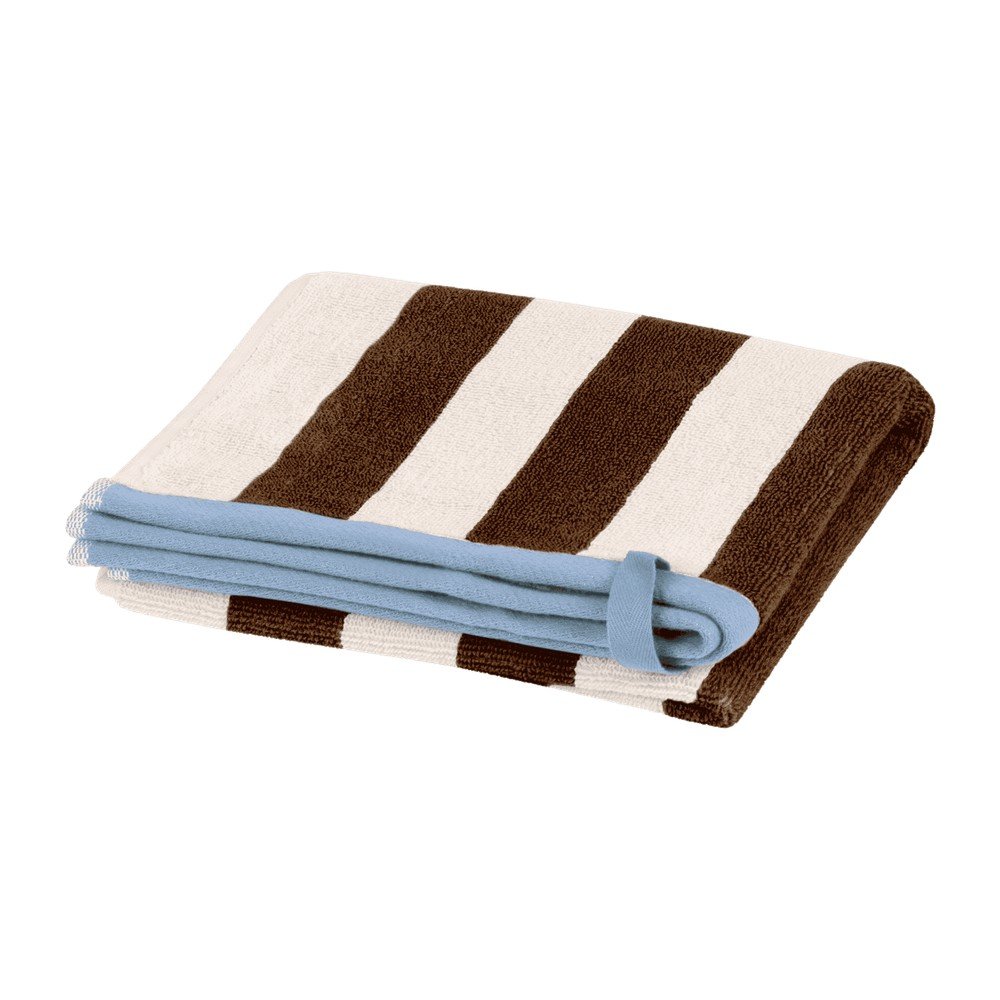 Prosop maro/crem din bumbac din frotir 50x80 cm Gobo – noo.ma