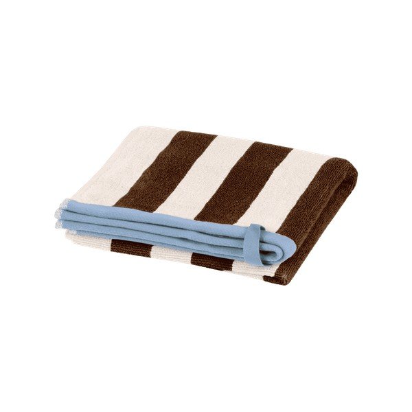 Prosop maro/crem din bumbac din frotir 50x80 cm Gobo – noo.ma