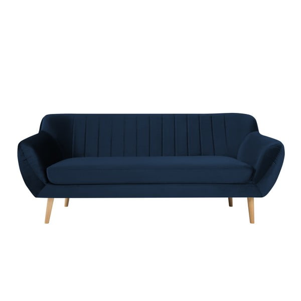 Canapea cu 3 locuri Mazzini Sofas BENITO, albastru închis