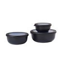 Caserole pentru alimente 3 buc. Nordic black – Mepal
