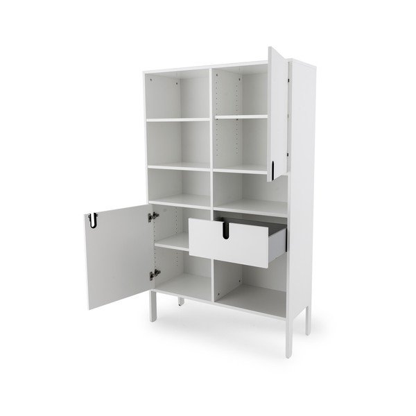 Bibliotecă Tenzo Uno, înălțime 176 cm, alb-image-4